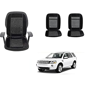 auto beast beaded plush velvet car seat cover cushion for car acupressure massage comfort marble bead cushion compatible with rover freeer 2 velvet cushion1 pack_black