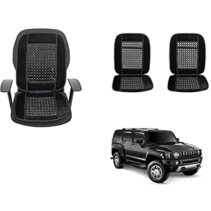 auto beast beaded plush velvet car seat cover cushion for car acupressure massage comfort marble bead cushion compatible with hummer h3 velvet cushion1 pack_black