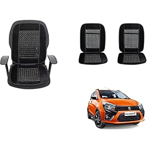 auto beast beaded plush velvet car seat cover cushion for car acupressure massage comfort marble bead cushion compatible with maruti suzuki celerio x velvet cushion1 pack_black