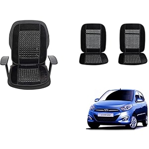 auto beast beaded plush velvet car seat cover cushion for car acupressure massage comfort marble bead cushion compatible with i10 type 2 velvet cushion1 pack_black