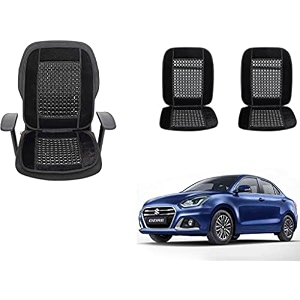 auto beast beaded plush velvet car seat cover cushion for car acupressure massage comfort marble bead cushion compatible with maruti suzuki swift dzire 2020 velvet cushion1 pack_black