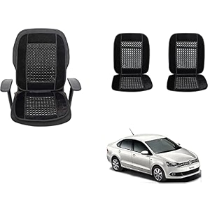 auto beast beaded plush velvet car seat cover cushion for car acupressure massage comfort marble bead cushion compatible with volkswagen vento velvet cushion1 pack_black
