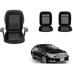auto beast beaded plush velvet car seat cover cushion for car acupressure massage comfort marble bead cushion compatible with nissan teana velvet cushion1 pack_black