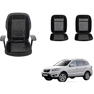 auto beast beaded plush velvet car seat cover cushion for car acupressure massage comfort marble bead cushion compatible with terracan velvet cushion1 pack_black