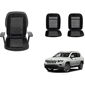 auto beast beaded plush velvet car seat cover cushion for car acupressure massage comfort marble bead cushion compatible with jeep compass velvet cushion1 pack_black