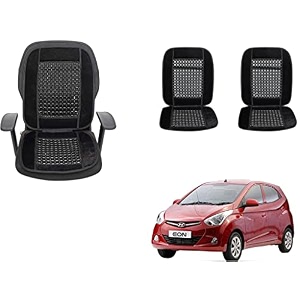 auto beast beaded plush velvet car seat cover cushion for car acupressure massage comfort marble bead cushion compatible with eon velvet cushion1 pack_black