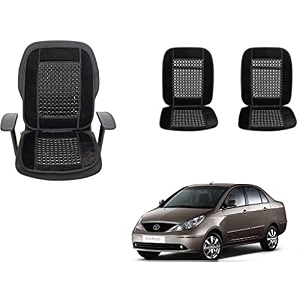 auto beast beaded plush velvet car seat cover cushion for car acupressure massage comfort marble bead cushion compatible with tata indigo velvet cushion1 pack_black