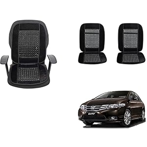 auto beast beaded plush velvet car seat cover cushion for car acupressure massage comfort marble bead cushion compatible with city ivtec 2011 velvet cushion1 pack_black