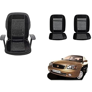 auto beast beaded plush velvet car seat cover cushion for car acupressure massage comfort marble bead cushion compatible with maruti suzuki baleno velvet cushion1 pack_black