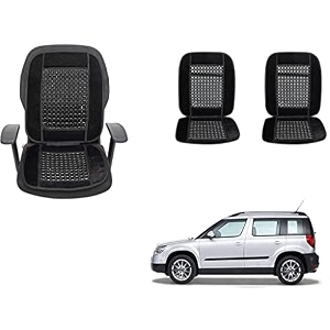 auto beast beaded plush velvet car seat cover cushion for car acupressure massage comfort marble bead cushion compatible with skoda yeti velvet cushion1 pack_black
