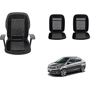 auto beast beaded plush velvet car seat cover cushion for car acupressure massage comfort marble bead cushion compatible with tata tigor velvet cushion1 pack_black