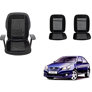 auto beast beaded plush velvet car seat cover cushion for car acupressure massage comfort marble bead cushion compatible with verna velvet cushion1 pack_black