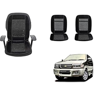 auto beast beaded plush velvet car seat cover cushion for car acupressure massage comfort marble bead cushion compatible with tavera type 1 velvet cushion1 pack_black