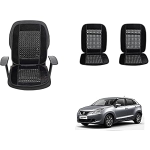 auto beast beaded plush velvet car seat cover cushion for car acupressure massage comfort marble bead cushion compatible with maruti suzuki baleno new velvet cushion1 pack_black