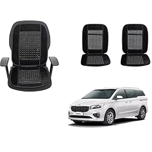 auto beast beaded plush velvet car seat cover cushion for car acupressure massage comfort marble bead cushion compatible with kia carnival velvet cushion1 pack_black