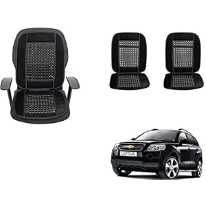auto beast beaded plush velvet car seat cover cushion for car acupressure massage comfort marble bead cushion compatible with captiva velvet cushion1 pack_black