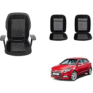 auto beast beaded plush velvet car seat cover cushion for car acupressure massage comfort marble bead cushion compatible with i20 elite velvet cushion1 pack_black