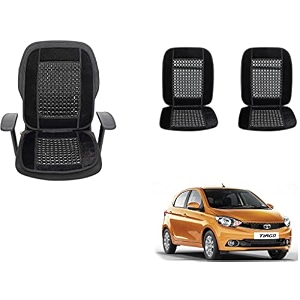 auto beast beaded plush velvet car seat cover cushion for car acupressure massage comfort marble bead cushion compatible with tata tiago velvet cushion1 pack_black