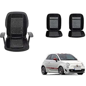 auto beast beaded plush velvet car seat cover cushion for car acupressure massage comfort marble bead cushion compatible with 500 abarth velvet cushion1 pack_black