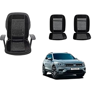 auto beast beaded plush velvet car seat cover cushion for car acupressure massage comfort marble bead cushion compatible with volkswagen tiguan velvet cushion1 pack_black