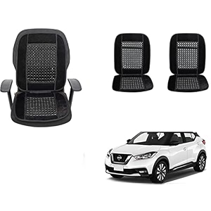 auto beast beaded plush velvet car seat cover cushion for car acupressure massage comfort marble bead cushion compatible with nissan kicks 2019 velvet cushion1 pack_black
