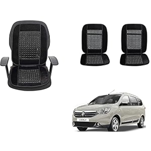 auto beast beaded plush velvet car seat cover cushion for car acupressure massage comfort marble bead cushion compatible with renault lodgy velvet cushion1 pack_black