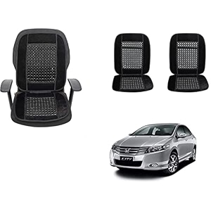 auto beast beaded plush velvet car seat cover cushion for car acupressure massage comfort marble bead cushion compatible with city ivtec 2016 velvet cushion1 pack_black