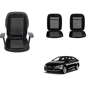 auto beast beaded plush velvet car seat cover cushion for car acupressure massage comfort marble bead cushion compatible with elantra 2018 velvet cushion1 pack_black