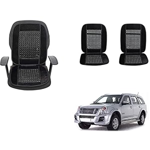 auto beast beaded plush velvet car seat cover cushion for car acupressure massage comfort marble bead cushion compatible with isuzu mu 7 velvet cushion1 pack_black