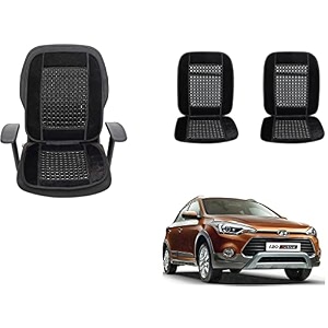 auto beast beaded plush velvet car seat cover cushion for car acupressure massage comfort marble bead cushion compatible with i20 active velvet cushion1 pack_black
