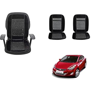 auto beast beaded plush velvet car seat cover cushion for car acupressure massage comfort marble bead cushion compatible with elantra velvet cushion1 pack_black