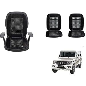 auto beast beaded plush velvet car seat cover cushion for car acupressure massage comfort marble bead cushion compatible with mahindra bolero 2020 velvet cushion1 pack_black