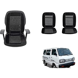 auto beast beaded plush velvet car seat cover cushion for car acupressure massage comfort marble bead cushion compatible with maruti suzuki omni velvet cushion1 pack_black