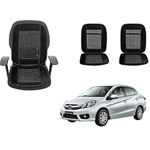 auto beast beaded plush velvet car seat cover cushion for car acupressure massage comfort marble bead cushion compatible with brv velvet cushion1 pack_black