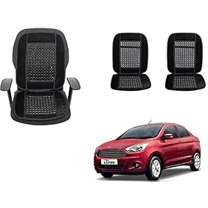 auto beast beaded plush velvet car seat cover cushion for car acupressure massage comfort marble bead cushion compatible with figo  velvet cushion1 pack_black