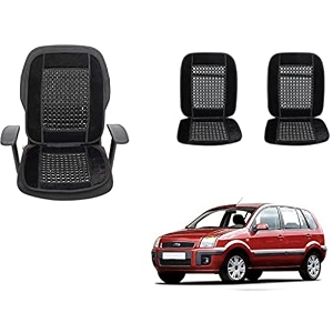 auto beast beaded plush velvet car seat cover cushion for car acupressure massage comfort marble bead cushion compatible with ford fusion velvet cushion1 pack_black