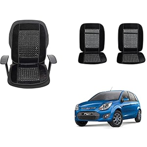 auto beast beaded plush velvet car seat cover cushion for car acupressure massage comfort marble bead cushion compatible with figotype 2 velvet cushion1 pack_black