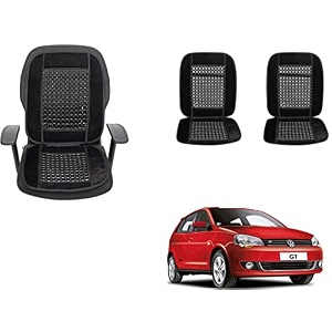 auto beast beaded plush velvet car seat cover cushion for car acupressure massage comfort marble bead cushion compatible with volkswagen polo vivo gt velvet cushion1 pack_black