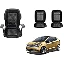Auto Beast Beaded Plush Velvet Car Seat Cover Cushion for Car Acupressure Massage Comfort Marble Bead Cushion Compatible with Tata Altroz| Velvet Cushion(1 Pack_Black)