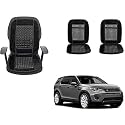 Auto Beast Beaded Plush Velvet Car Seat Cover Cushion for Car Acupressure Massage Comfort Marble Bead Cushion Compatible with DisVelvety Sport| Velvet Cushion(1 Pack_Black)
