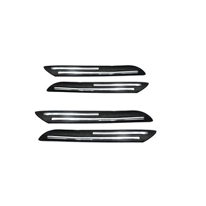 auto beast rubber car bumper protector guard with doublechrome strip compatible with beat type 2 car  car bumper protector set 4