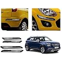 Auto Beast Rubber Car Bumper Protector Guard with DoubleChrome Strip Compatible with Venue Car | Car Bumper Protector Set 4