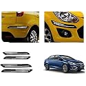 Auto Beast Rubber Car Bumper Protector Guard with DoubleChrome Strip Compatible with Maruti Suzuki Ciaz 2018 Car | Car Bumper Protector Set 4
