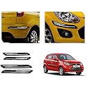 Auto Beast Rubber Car Bumper Protector Guard with DoubleChrome Strip Compatible with Maruti Suzuki Alto 800 2020 Car | Car Bumper Protector Set 4