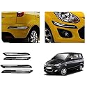 Auto Beast Rubber Car Bumper Protector Guard with DoubleChrome Strip Compatible with Enjoy Car | Car Bumper Protector Set 4