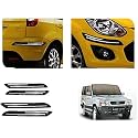 Auto Beast Rubber Car Bumper Protector Guard with DoubleChrome Strip Compatible with Tata Sumo Victa Car | Car Bumper Protector Set 4