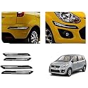 Auto Beast Rubber Car Bumper Protector Guard with DoubleChrome Strip Compatible with Maruti Suzuki Ertiga Type 1 Car | Car Bumper Protector Set 4