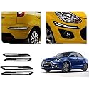 Auto Beast Rubber Car Bumper Protector Guard with DoubleChrome Strip Compatible with Maruti Suzuki Swift Dzire 2020 Car | Car Bumper Protector Set 4