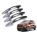 Car Handle Latch Cover Scratch Guard Chrome Finish Front Rear Compatible for Maruti Ecosport New 2018 Onwards Set of 4 Pieces