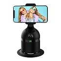 Auto Face Tracking Tripod Phone Holder 360°Rotation Phone Camera Mount with Gesture Control Built-in Bluetooth Speaker Rechargeable Battery No App Required for Vlog Shooting Live Streaming, Black